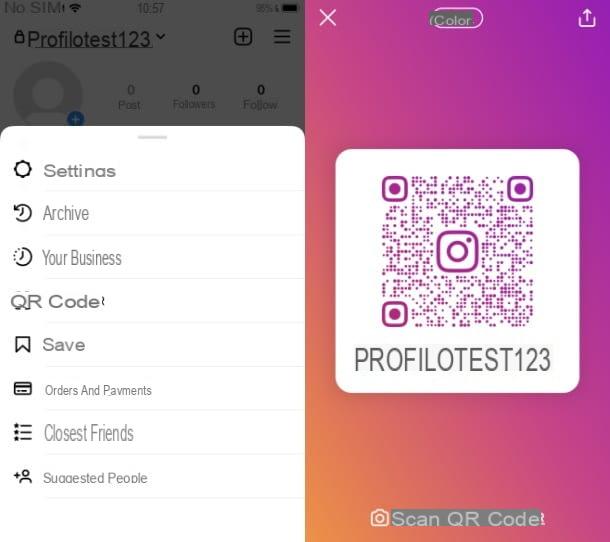 Comment copier le lien Instagram