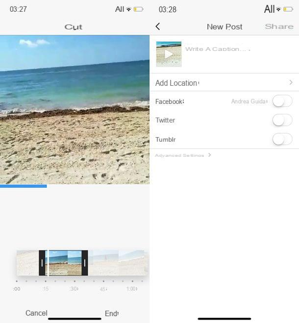 How to upload external videos to Instagram