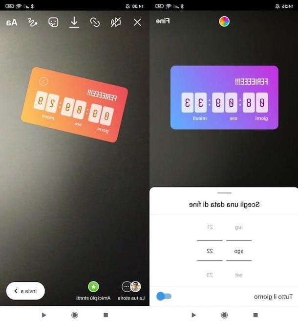 How to put the timer on Instagram