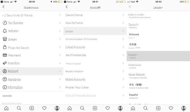 Como mudar o idioma no Instagram