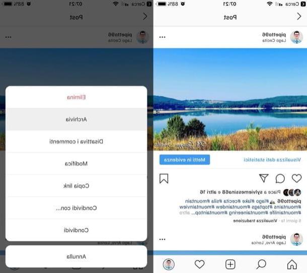 Cómo ocultar una publicación de Instagram a una persona