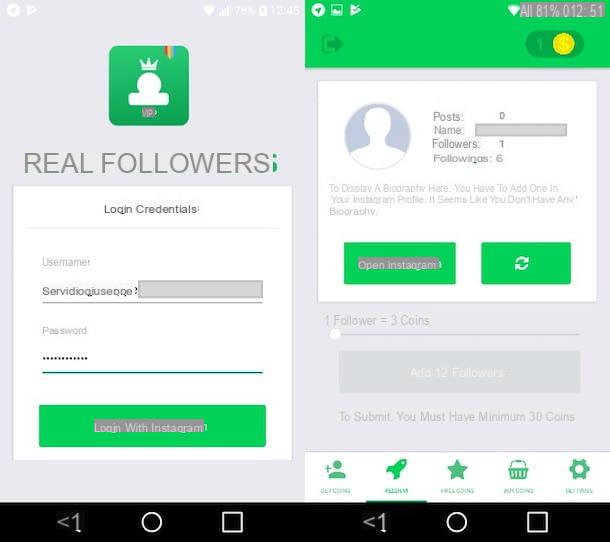 Aplicación para aumentar seguidores en Instagram