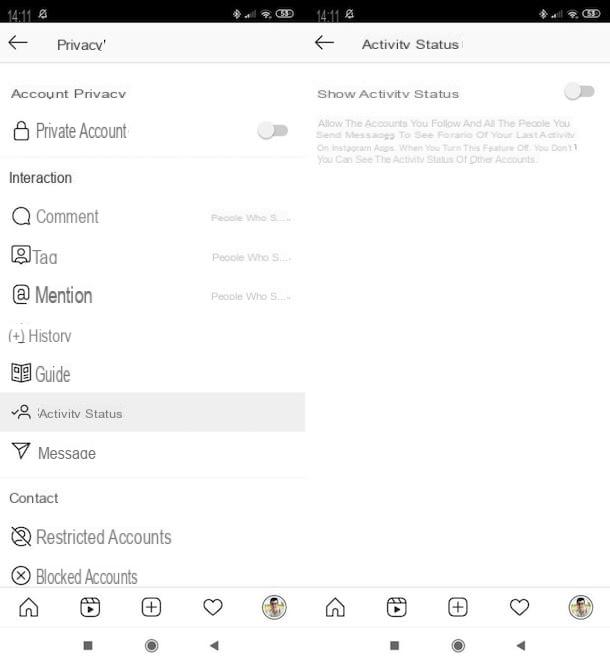 How to see last login Instagram