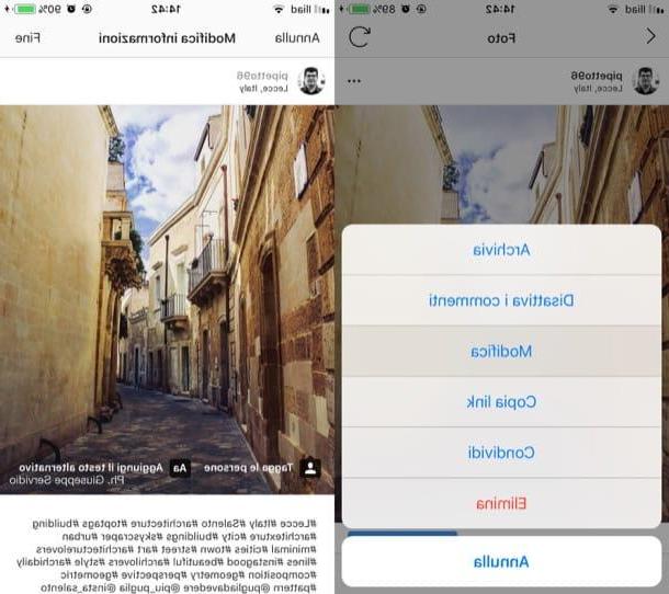 How to edit a photo posted on Instagram