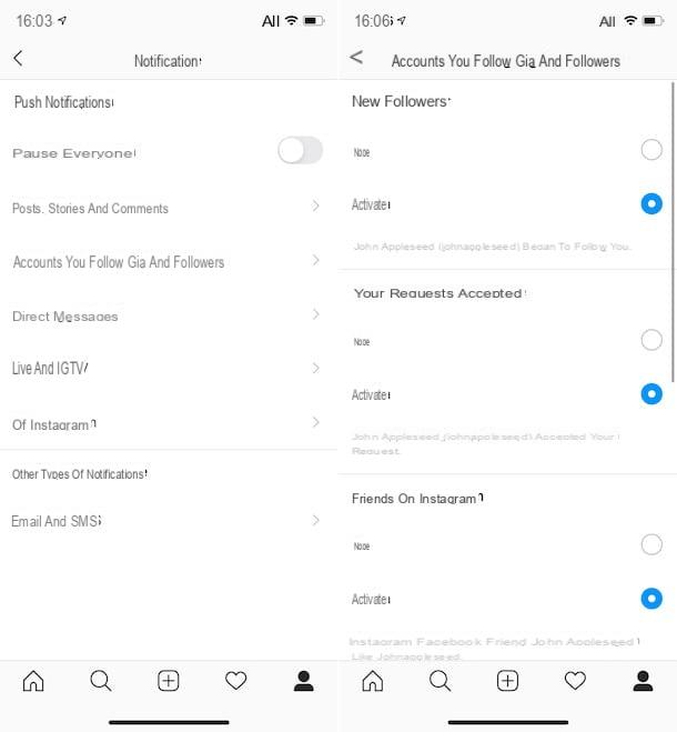Cómo activar las notificaciones de Instagram de iPhone