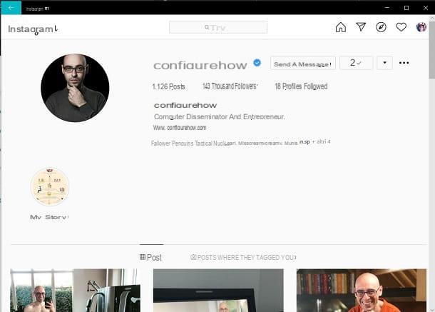 Instagram pour PC