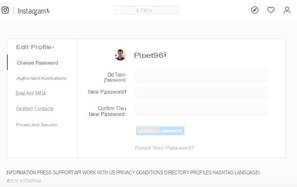 How to change Instagram password without email