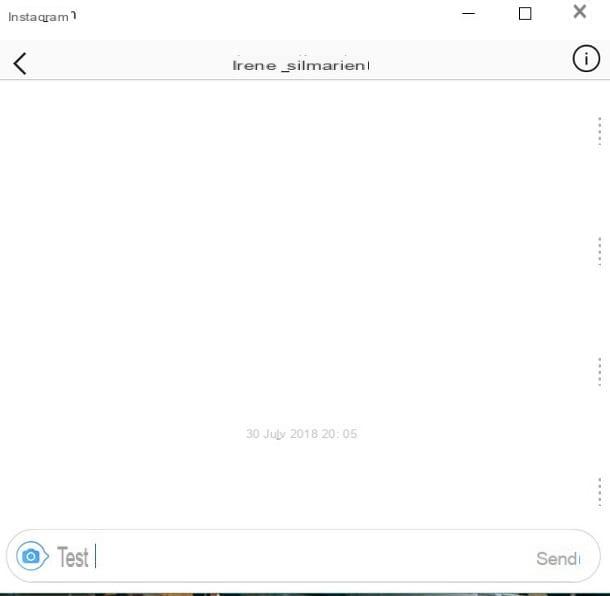 How to chat on Instagram from PC