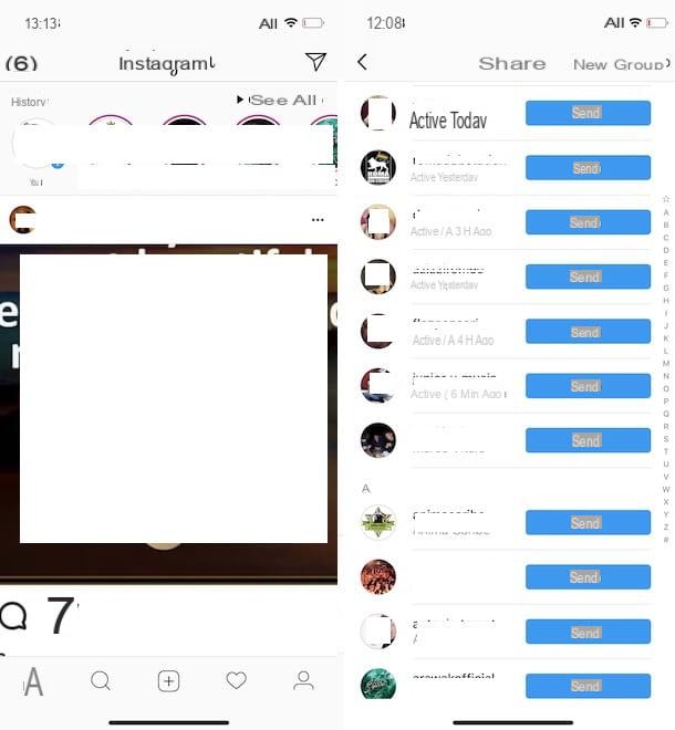 Cómo ver las actividades de una persona en Instagram
