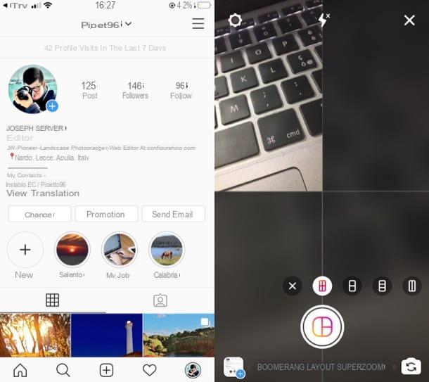 How to put multiple photos in the same Instagram story