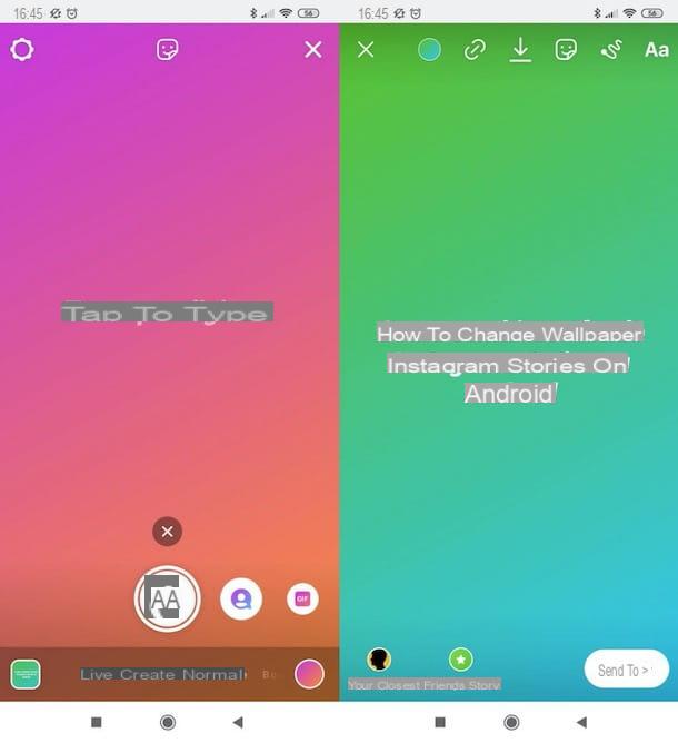 How to change Instagram stories background