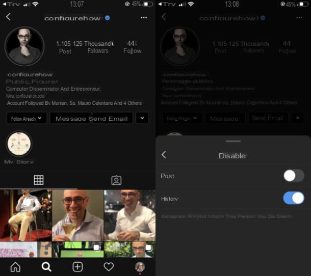 Comment faire taire un compte Instagram