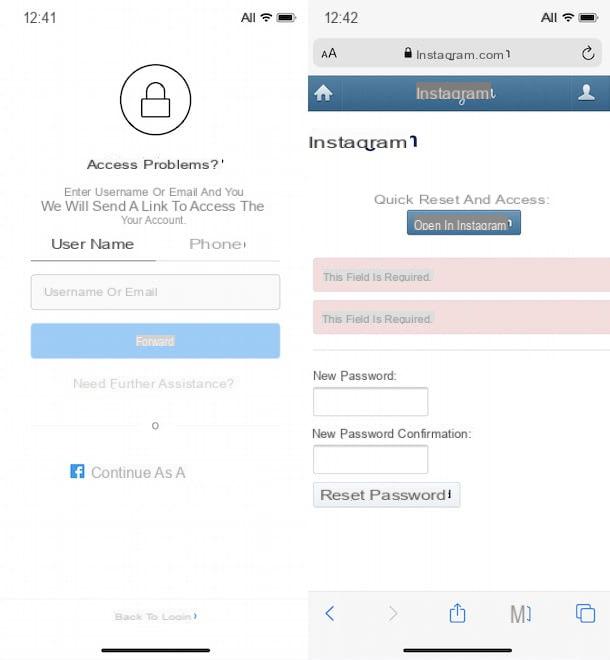 Cómo recuperar la contraseña de Instagram