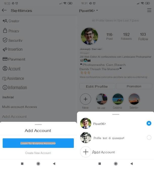 How to connect two Instagram accounts