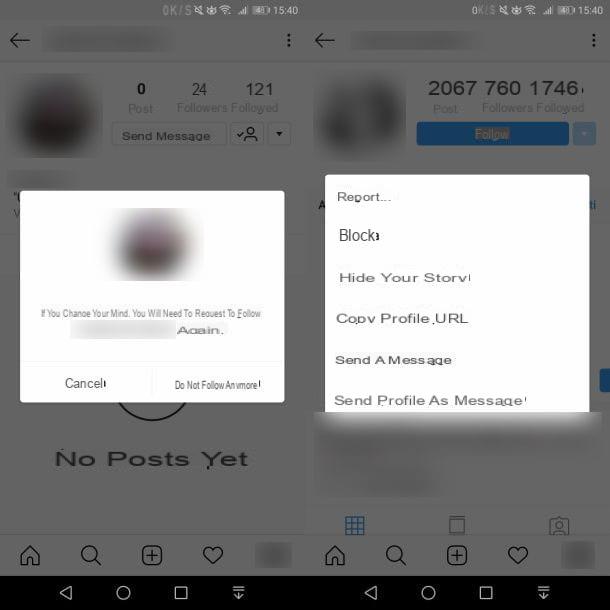 Cómo denunciar un perfil de Instagram