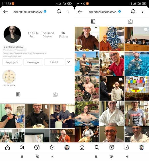 How to organize the Instagram feed