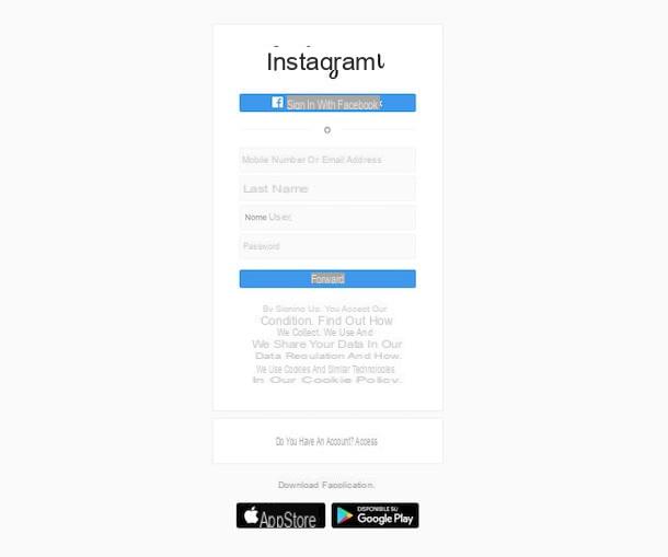 How to add an account on Instagram