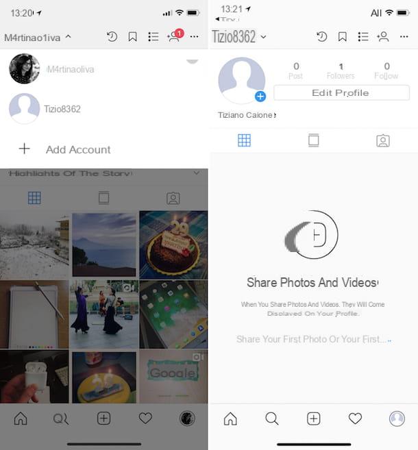 Comment ajouter un compte sur Instagram