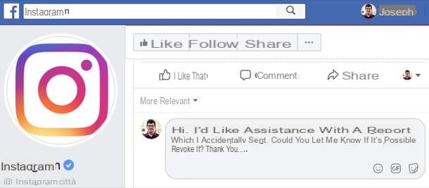 How to remove the report on Instagram