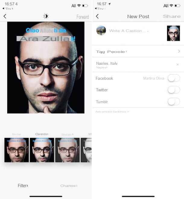 Comment écrire sur des photos Instagram