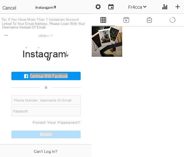 Aplicación para organizar Instagram