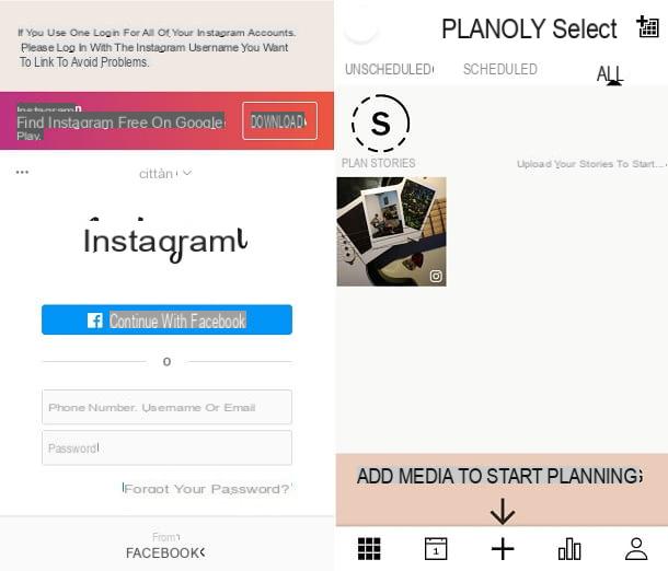 Aplicación para organizar Instagram