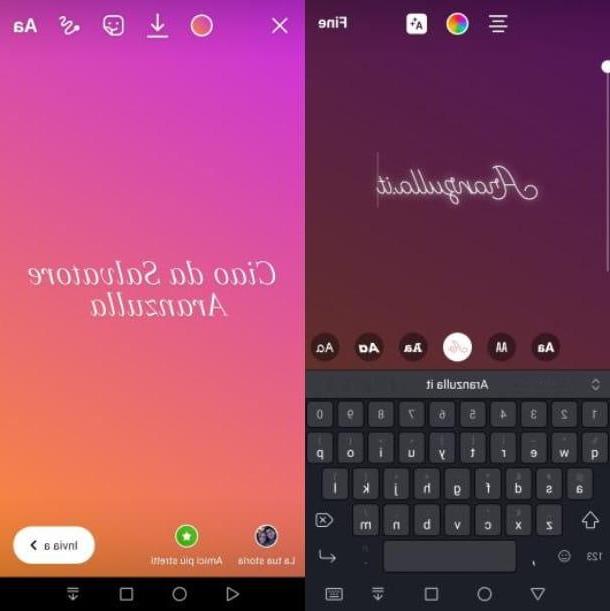 How to write in cursive on Instagram