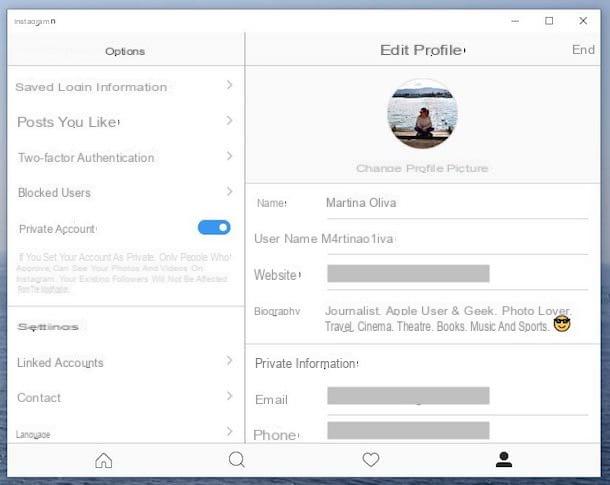 How to edit Instagram profile