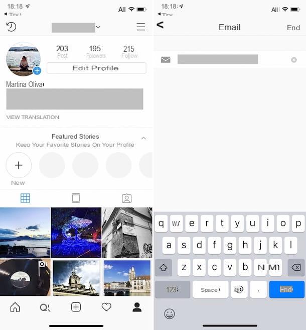 How to see the Instagram email